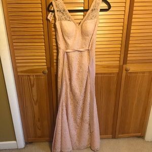 Blush Colored Bridesmaid Dress